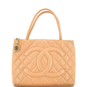 Chanel Medallion Tote Quilted Caviar #240369C23B